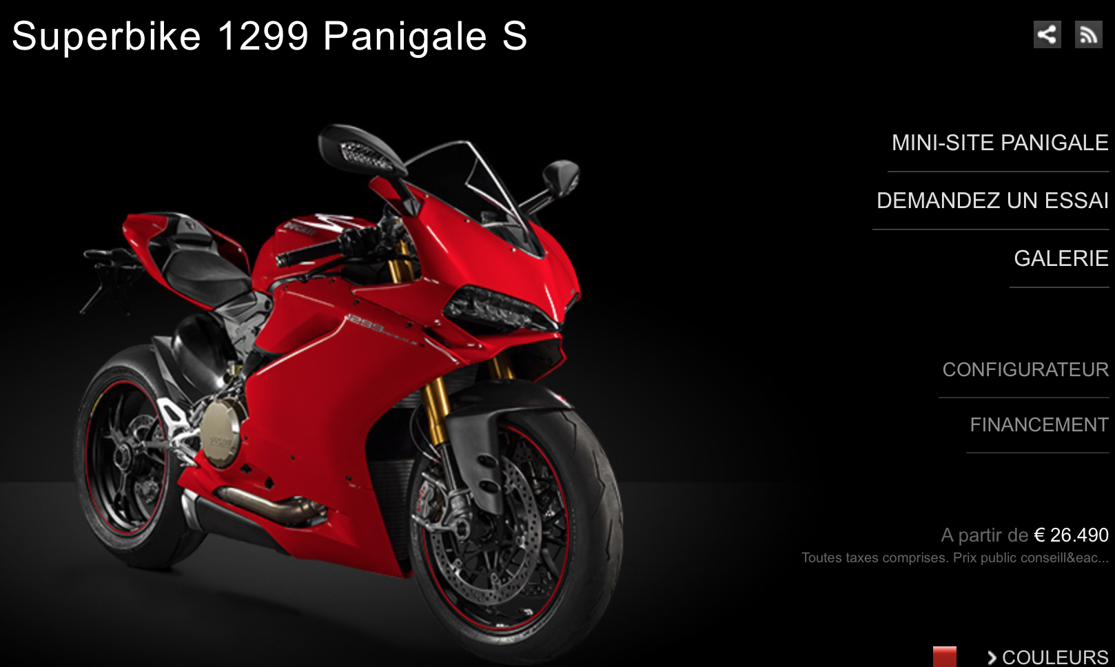 Ducati Panigale 1299 S le choix de David Jazt