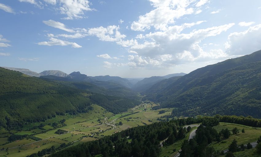 vue sur la vallée dans les Pyrénées