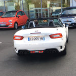 voiture abarth spider blanche