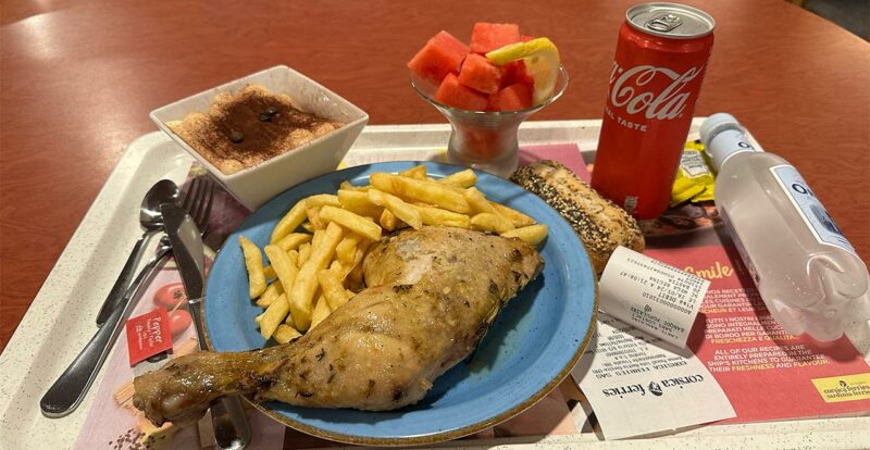 plateau repas à 30€ sur le Corsica Ferries